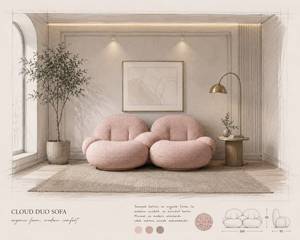 Sillas de Espera de Tela Contemporáneas para Salones y Centros de Ocio, Muebles Comerciales Duraderos - Product Image 4