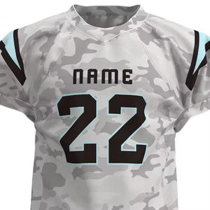 Uniforme de fútbol americano juvenil personalizable con diseño transpirable Nombre del jugador Uniforme de equipo personalizable a un precio - Product Image 4