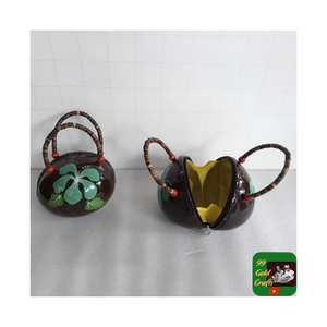 Bolso cruzado de cáscara de coco hecho a mano para mujer, duradero, ligero, con diseño natural para trajes diarios/moda sostenible - Product Image 3