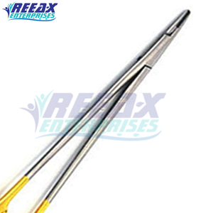 Porte-aiguilles chirurgical manuel REEAX ENTERPRISES en acier inoxydable de haute qualité avec poignée dorée et impression de logo - Product Image 6