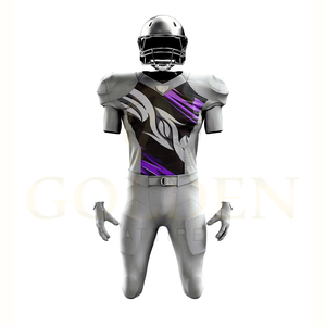 Uniforme de Fútbol Americano de Secado Rápido de Alta Calidad al por Mayor, Estilo Único Personalizado por Sublimación - Product Image 4