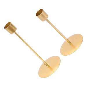 Chandelier en métal doré moderne nordique support de bougie de mariage décoratif pour la maison de luxe pour le Style de Table de bâton de Noël - Product Image 6