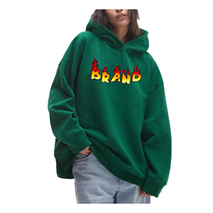 Sudaderas con Capucha de Alta Calidad para Mujer, de Algodón/Spandex, Transpirables, de Forro Polar, para Invierno, Uso Casual, Secado Rápido, Personalizadas con DTF en la Parte Delantera - Product Image 1