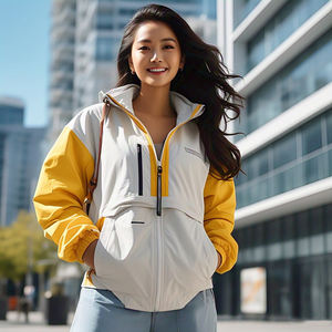 Chaqueta impermeable para senderismo para mujer, ropa informal para invierno y otoño, chaqueta cortavientos de secado rápido para mujer - Product Image 1