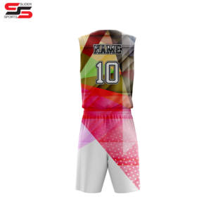 Ensemble de maillots de basket-ball en maille double face personnalisés, impression par sublimation, uniformes de basket-ball réversibles pour l'entraînement des jeunes - Product Image 4