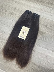 Extensiones de cabello humano virgen vietnamita natural al por mayor, mechones alineados con cutícula, extremos de un solo donante superdoblemente dibujados - Product Image 3