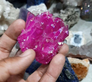 Forme de mélange multi-druzy/géode de pierres précieuses en vrac de haute qualité pour articles décoratifs pierres précieuses naturelles certifiées par IGI - Product Image 3