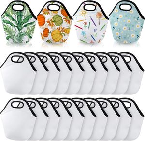 Sac à déjeuner isotherme en néoprène vierge pour sublimation, boîte souple réutilisable et légère, étui de transport alimentaire thermique, sacs à main - Product Image 1