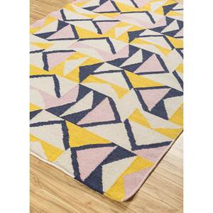 Indusbar Ivory Flat Weaves <b>Wool</b> Rugs Handmade Geometric Rectangle Jute Rugs for Home 9x12 Bedside or Hallway Rug-Model DW-7011 - Product Image 2