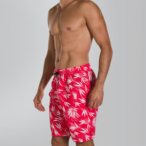 Bañador de verano de estilo callejero para hombre, pantalones cortos de tabla estampados de diseñador personalizados con bolsillos delineadores, traje de baño de verano de patrón sólido - Product Image 3