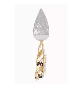 Couteau à gâteau en laiton dernier design servant ensemble de 2 pour mariage serveur de gâteau au look élégant doué personnaliser emballage expédition rapide - Product Image 6