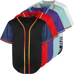 Conjunto de Uniformes de Béisbol para Equipos, con Camisetas de Ajuste Atlético, Transpirables y Cómodas, Colores Personalizados, 100% Alta Calidad - Product Image 6