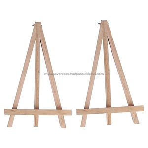Mini chevalet de bureau personnalisé pliable en bois couleur art toile et chevalet présentoir décoratif chevalet trépied - Product Image 1