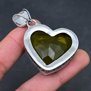 Collar de Plata 925 de Lujo con Colgante de Circonita y Cadena de Eslabones - Product Image 3