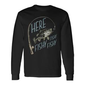 Camiseta promocional de manga larga Here Fishy Fishing - Product Image 1