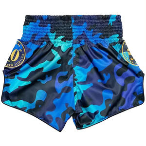 Vente chaude 100% Polyester Muay Thai Court Unisexe Sublimation Impression MMA Kick Boxing Compression Court Logo Personnalisé Vêtements De Sport - Product Image 2