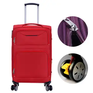 Özel bagaj seyahat çantaları TSA kilit dilsiz tekerlekler arabası iş seyahat haddeleme Spinner bavul seti bagaj tedarikçisi