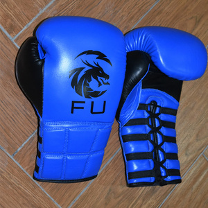 Gants de boxe professionnels en cuir véritable, respirants et confortables avec quatre couches - Product Image 5