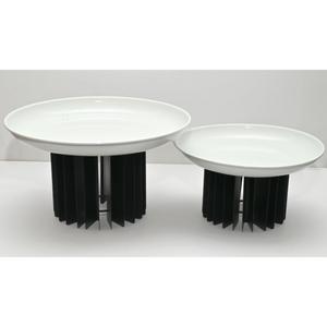 Modern Eco Friendly <b>Stainless</b> <b>Steel</b> Chocolate Serving Tray Black Base <b>Table</b> Top Dessert Display Wedding Parties Accessories - Product Image 1