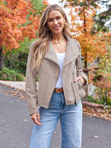 Vestes d'hiver en cuir véritable de peau de mouton pour femmes |   Veste en cuir pour femme, dernière tendance, disponible en grande quantité, personnalisable - Product Image 2