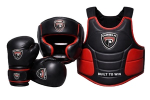 Customization Boxing Sets Gloves <b>Head</b> Chest Guards High Quality Real Leather Protective Custom Logo Sizes DUMELA INTERNATIONAL - Product Image 2