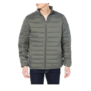 Hombres tendencia diseño OEM en blanco personalizado estilo callejero hombres de alta calidad liso OEM nylon burbuja chaqueta hinchada - Product Image 2