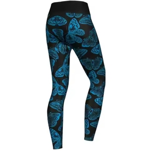 Leggings de sport pour femmes, logo personnalisé, respirant, haute élasticité, cordon de serrage, spandex/polyester, couleur unie, dernières tendances - Product Image 3