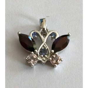 Pendentif Shah Gems pour femme en argent sterling 925 avec pierres précieuses naturelles multiples, diamant taille marquise, style religieux - Product Image 1