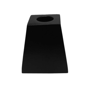 Bougeoir conique en métal noir le plus vendu de forme carrée pour la décoration de maison et de mariage en vrac fait à la main - Product Image 1