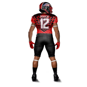 Uniformes de football américain conçus sur mesure avec impression par sublimation fabriqués à partir de tissu de sport durable pour l'entraînement en équipe et le jeu - Product Image 4