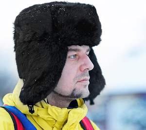 Chapeau en cuir épaissi Chapeau de trappeur d'hiver pour homme Chapeau coupe-vent marron foncé - Product Image 4