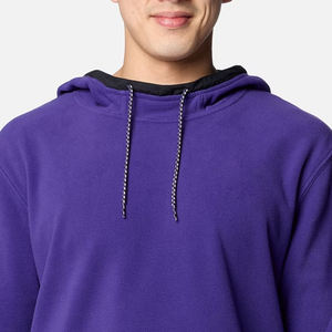 Sweat à capuche pour homme avec logo personnalisé, poignets côtelés, matière de haute qualité, couleur unie et poches kangourou, manches longues - Product Image 2