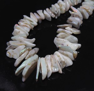 ลูกปัดพลอยไฟโอปอลจากออสเตรเลีย8นิ้วเศษเจียระไนและลูกปัดหยาบเนียนสำหรับการทำเครื่องประดับ - Product Image 1