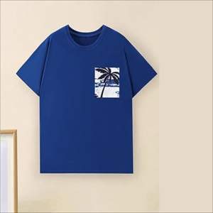 Ensemble deux-pièces d'été 100% coton personnalisé unisexe t-shirt respirant short pour hommes t-shirt unisexe de marque short pour hommes - Product Image 3