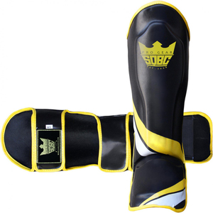 Almohadilla de cuero PU profesional para boxeo, espinilleras personalizadas, espinilleras para entrenamiento de Karate y empeine - Product Image 1