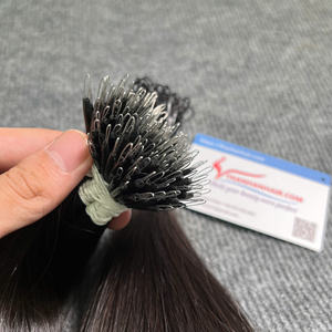 Wholesale Price Cuticle Aligned Virgin Hair Extensions Keratin Stick Human Hair Nano Tip Flat Tips Hair Extensions - Product Image 1