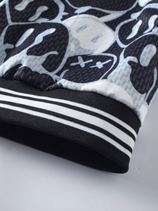 Fabricant personnalisé de haute qualité Veste universitaire hiver et automne vintage en cuir pour hommes, baseball Letterman Sublimation Emojis - Product Image 6