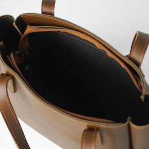 กระเป๋าโท้ทหนังแท้สานทำด้วยมือสำหรับผู้หญิงกระเป๋าโท้ทหนังแท้สำหรับ100% สีพรีเมียมพร้อมซิปปิด - Product Image 5