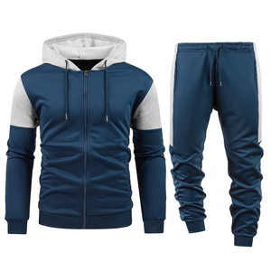 Nouveau design de vêtements de sport personnalisés à la mode pour l'hiver vêtements d'entraînement et de fitness survêtements à capuche avec fermeture éclair joggers - Product Image 1