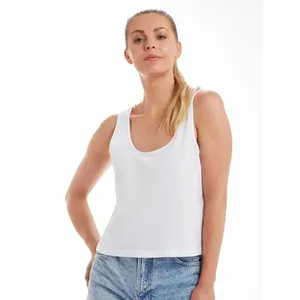 Débardeurs courts bio pour femmes – T-shirts promotionnels durables - Product Image 1
