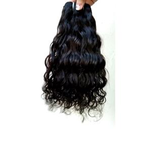 Extensiones de cabello humano indio Remy alineado con cutícula Virgen sin procesar 100% con paquetes de ondas sueltas - Product Image 3