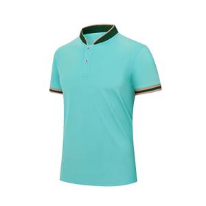 Polos informales de trabajo para hombre más vendidos, camisetas Polo de manga corta de punto teñido liso con logotipo impreso personalizado, camisetas de secado rápido para hombre - Product Image 3