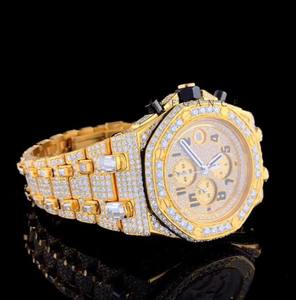 Reloj de Moissanita Automático con Incrustaciones Completas, Claridad VVS, Reloj de Lujo Unisex para un Estilo Premium y Moda Diaria - Product Image 6