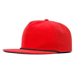 Vente en gros de casquette de camionneur en coton à mailles unies avec logo brodé sur le devant quantité minimale de commande bas 5 panals casquette de camionneur respirante pour homme - Product Image 3