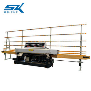 Máquina de Pulido y Biselado de Vidrio de Línea Recta con 4 Husillos y 9 Cabezas de Pulido, Controlada por PLC, Accionada por Motor, 220V/380V - Product Image 2