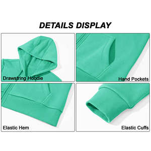 Nouveauté : Sweat-shirts à capuche décontractés pour femmes, 100% coton, hiver, confortables, à fermeture éclair, en polaire mélangée, imprimé sur le devant, personnalisé - Product Image 3