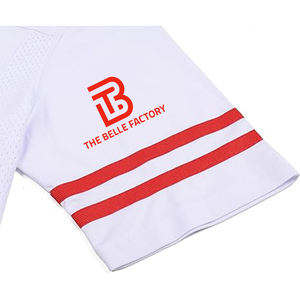 Maillot de football unisexe col en V 100% polyester, léger, respirant et confortable, uniforme de sport pour vêtements de football américain - Product Image 4