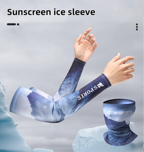 Manchon de bras unisexe en soie glacée, protection solaire, manchons de bras rafraîchissants pour adultes, sports, cyclisme, basketball, golf, football - Product Image 2