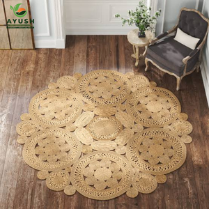 Alfombra personalizada con Yute Incorporated Alfombra tradicional india para sala de estar - Product Image 6