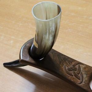 Cuerno para Beber de Cerámica de Calidad Vikinga, Apto para Alimentos, para Bodas, Hogar u Hotel, Regalo Empresarial Indio con Soporte de Metal - Product Image 3